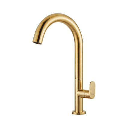 Μπαταρία νιπτήρος ψηλή Slim Brushed Gold 500041-201